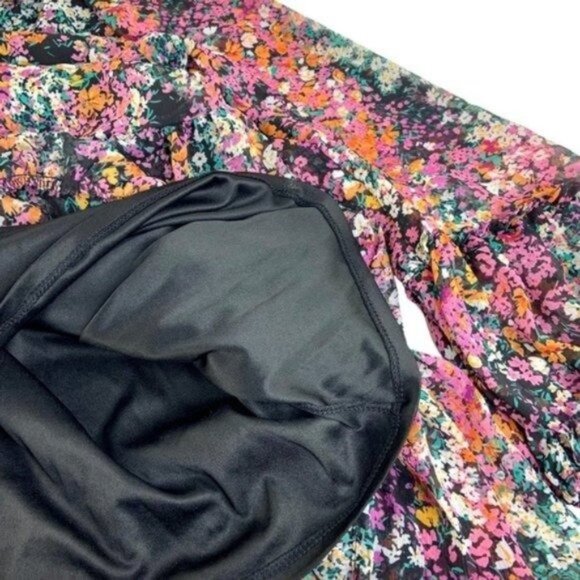 Vince Camuto Floral Dress Sheer Sleeves - Picture 5 of 7